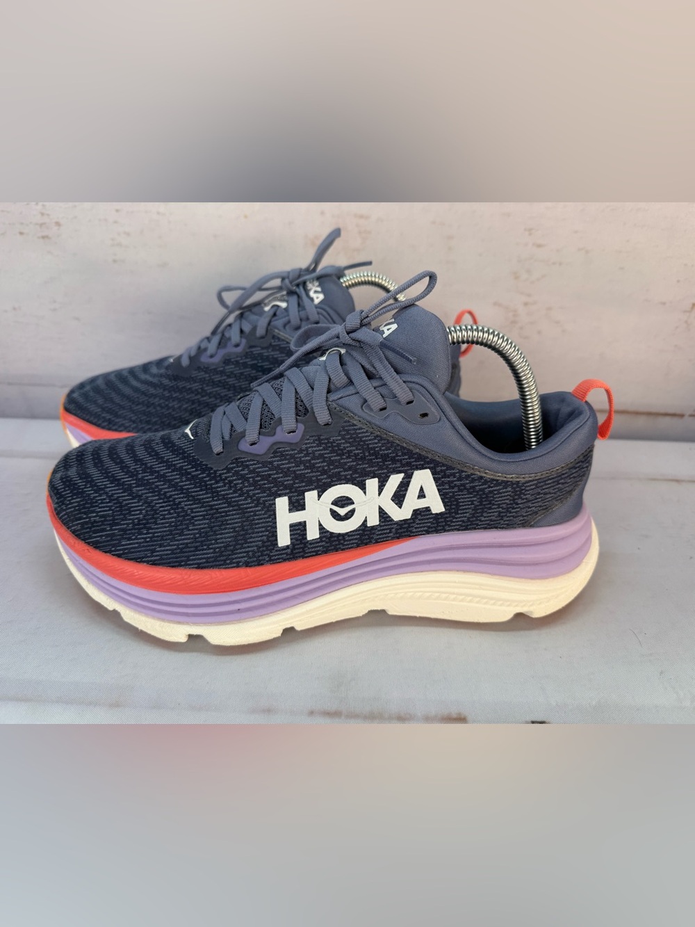 Hoka One One Gaviota 5 Running Shoes Real Teal/Shadow Womens 9w